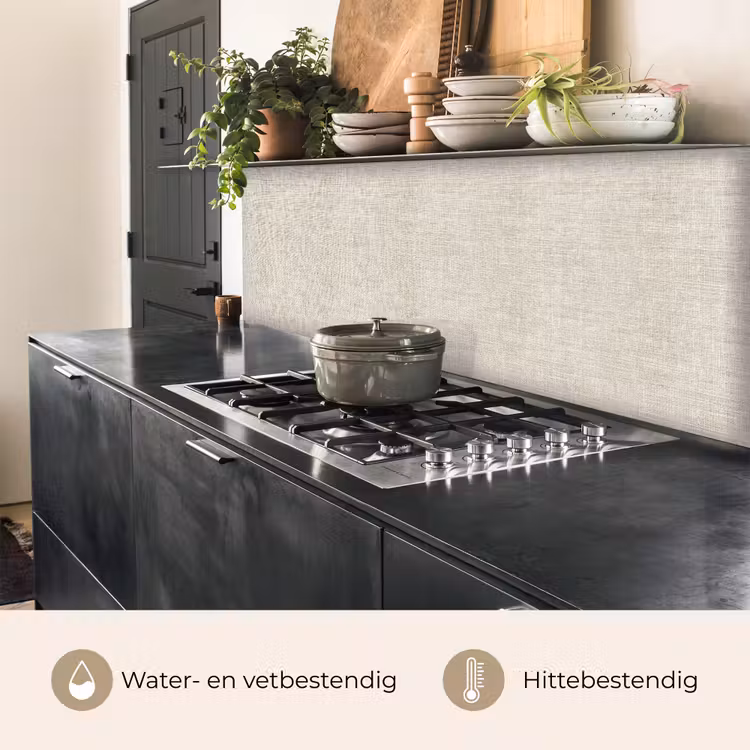 Linnen - Textuur - Beige keuken achterwand 2 middel 871 -usp_NL