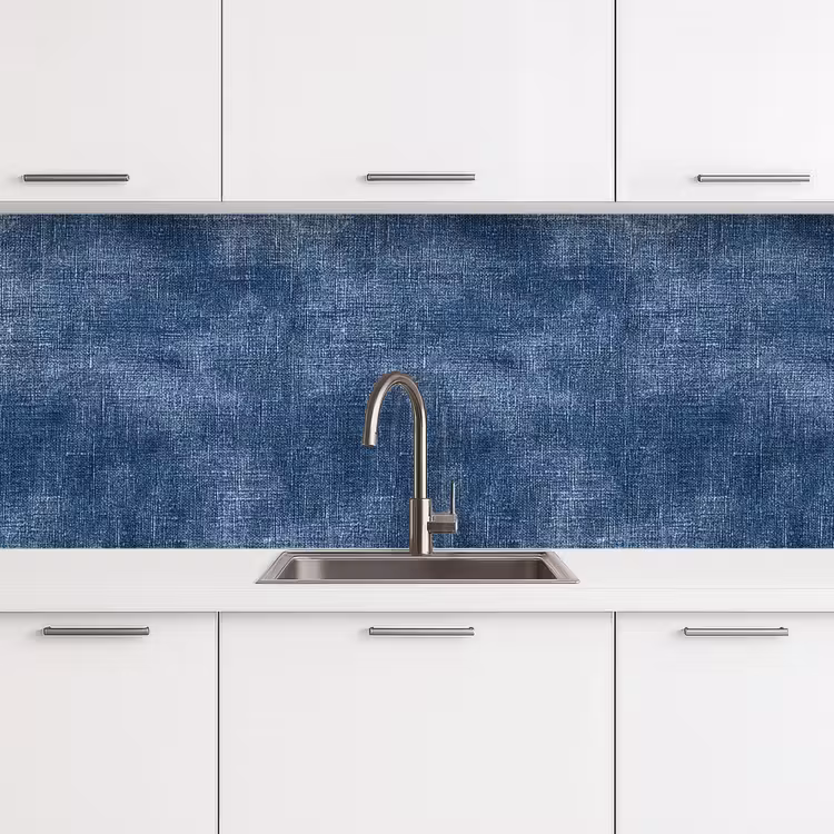 Linnen - Textuur - Patroon - Denim - Rustiek keuken achterwand 2 middel 871 -3d