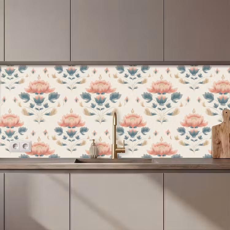 Lotus - Bloemen - Roze keuken achterwand 2 middel 871 zz_3dshopping