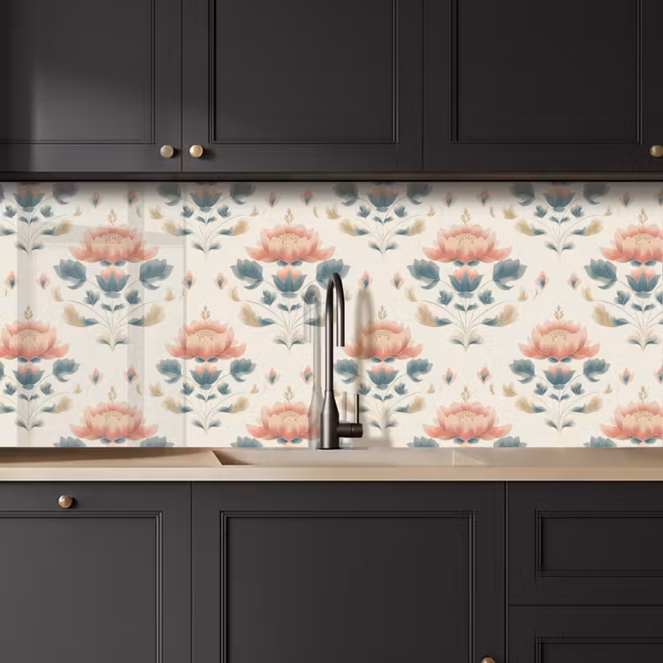 Lotus - Bloemen - Roze keuken achterwand 2 middel 871 -sfeer1