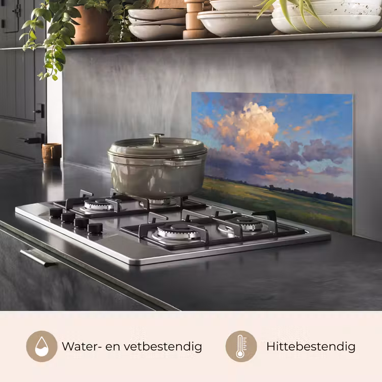 Lucht - Wolken - Landschap - Modern - Oranje keuken achterwand spatscherm klein -usp_NL