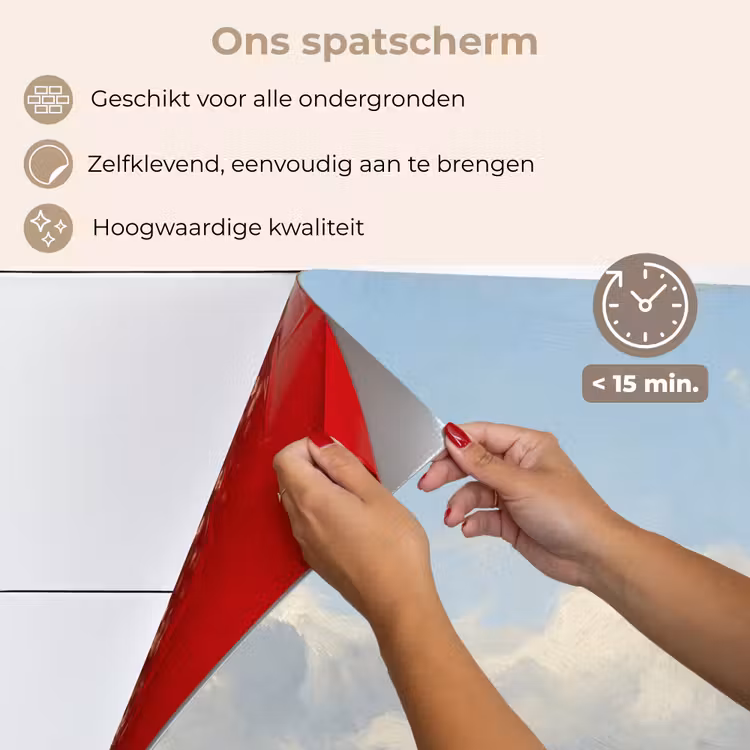 Lucht - Wolken - Natuur - Klassiek - Blauw keuken achterwand spatscherm klein -spatscherm_NL