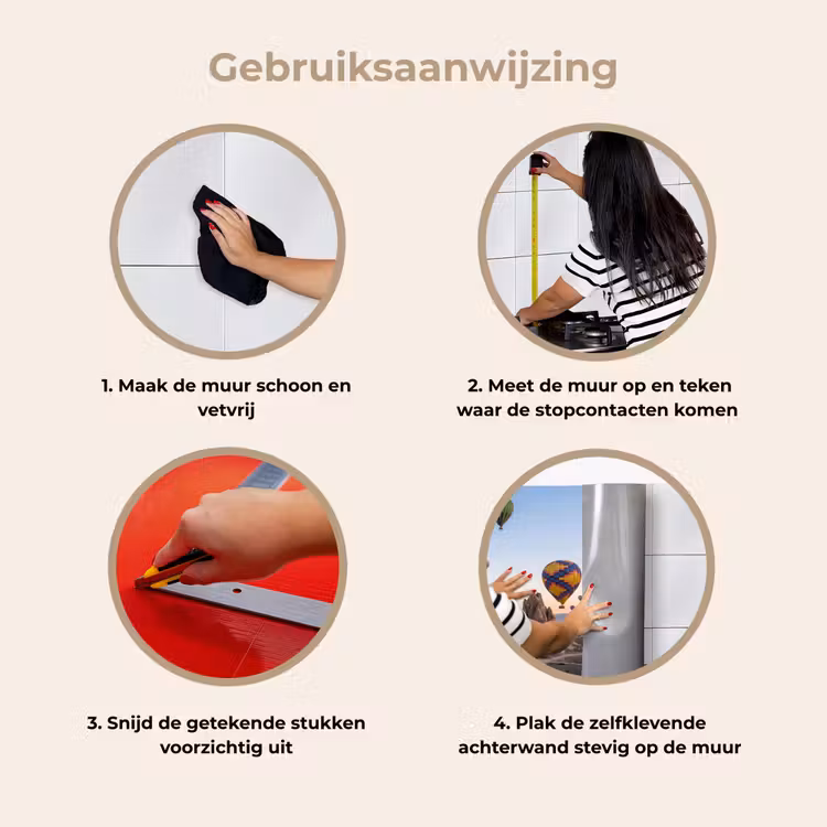 Luchtballonnen - Rotsen - Zonsopgang keuken achterwand 2 middel -gebruiksaanwijzing_NL