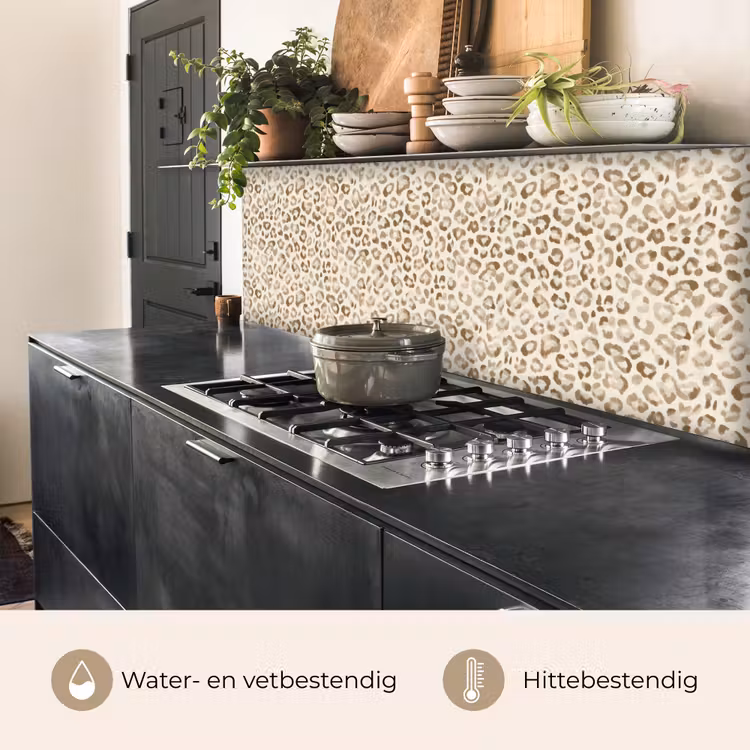 Luipaard - Klassiek - Beige keuken achterwand 2 middel 871 -usp_NL