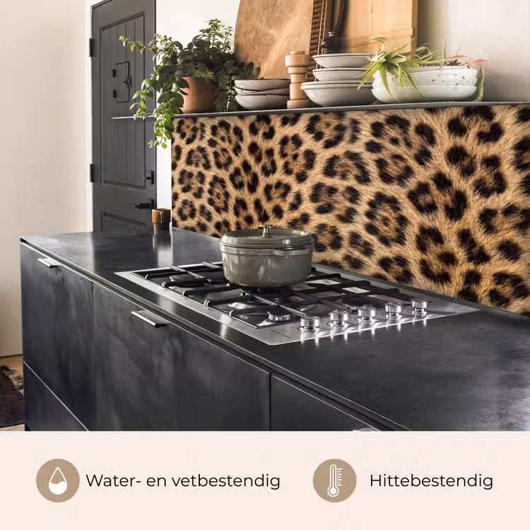 Luipaard - Vacht - Klassiek - Bruin keuken achterwand 2 middel -usp_NL