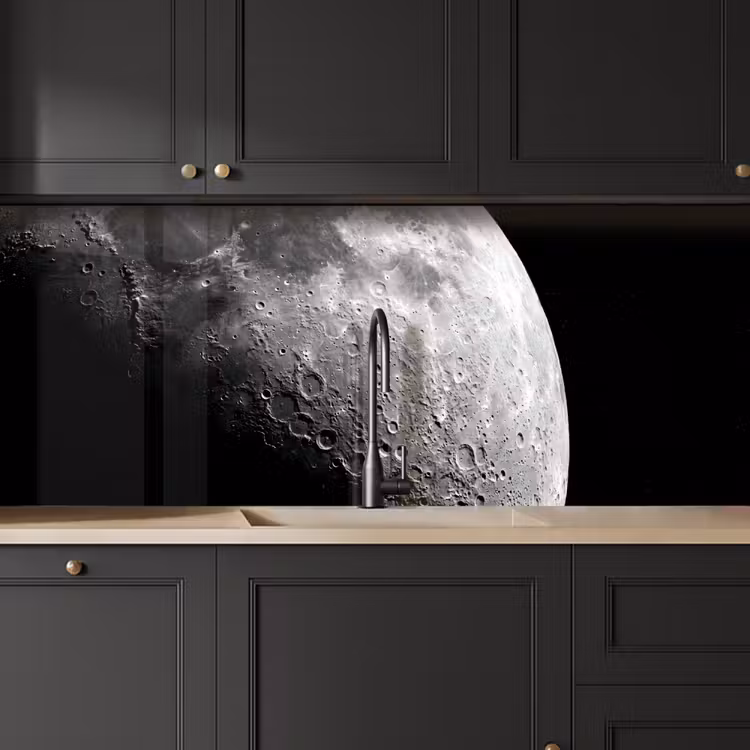 Keuken achterwand - Maan - Kraters - Ruimte - Maan - Kraters - Ruimte keuken achterwand 2 middel