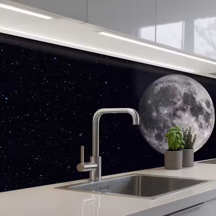 Keuken achterwand - Maan - Sterren - Ruimte - Maan - Sterren - Ruimte keuken achterwand 2 middel