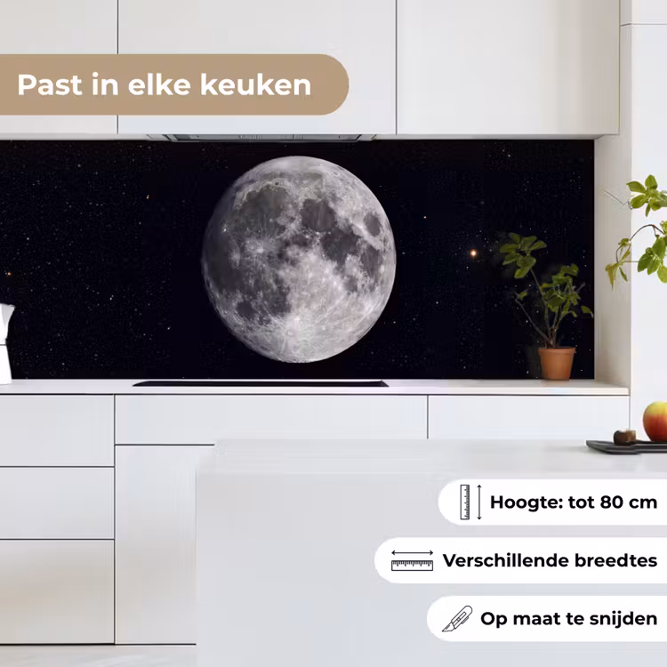 Keuken achterwand - Maan - Sterren - Ruimte - Maan - Sterren - Ruimte keuken achterwand 2 middel
