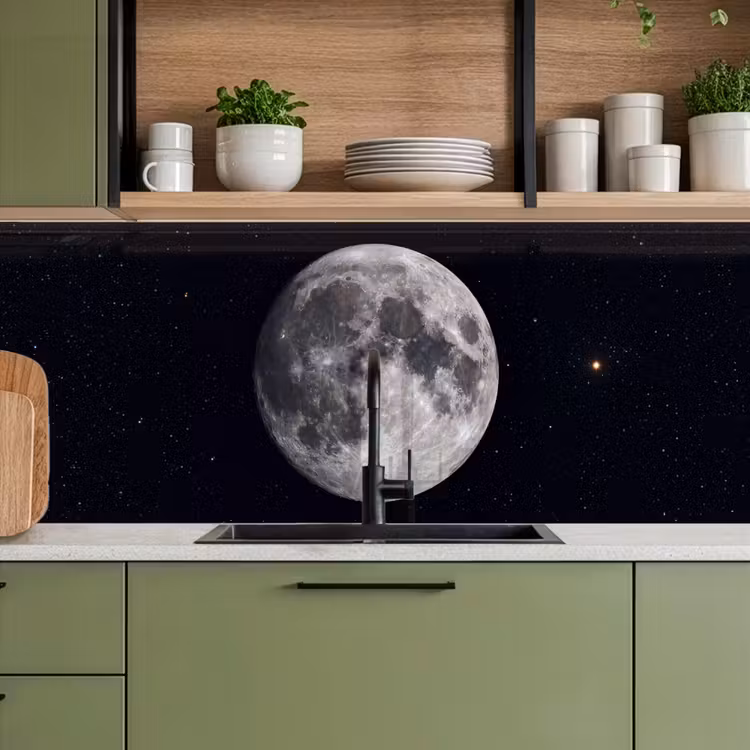 Keuken achterwand - Maan - Sterren - Ruimte - Maan - Sterren - Ruimte keuken achterwand 2 middel