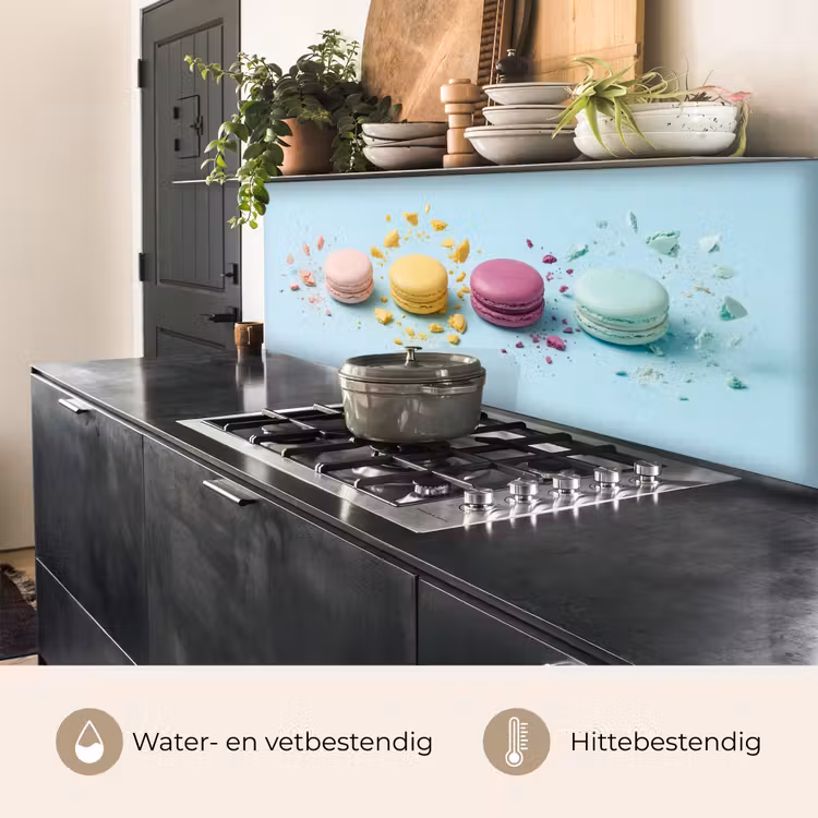 Macarons - Kleurrijk - Pastel keuken achterwand 2 middel -usp_NL