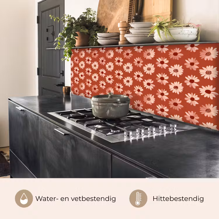 Madelief - Retro - Terracotta keuken achterwand 2 middel 871 -usp_NL