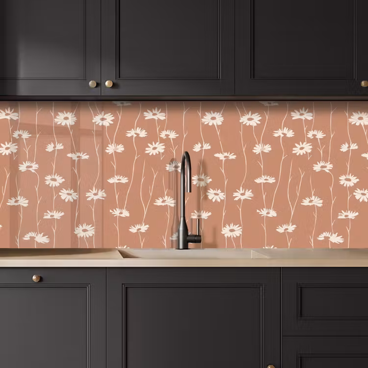 Madeliefjes - Subtiel - Terracotta keuken achterwand 2 middel 871 -sfeer1