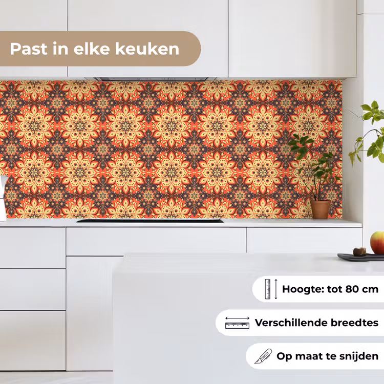 Mandala - Bohemian - Design keuken achterwand 2 middel 871 -sfeer4_NL