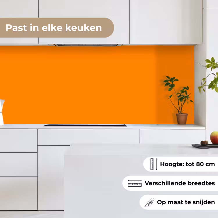 Marigold - Glow - Oranje keuken achterwand 2 middel 871 -sfeer4_NL