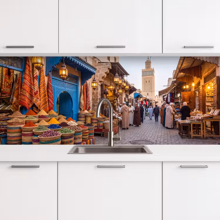 Keuken achterwand - Markt - Oosters - Kleurrijk - Markt - Oosters - Kleurrijk keuken achterwand 2 middel