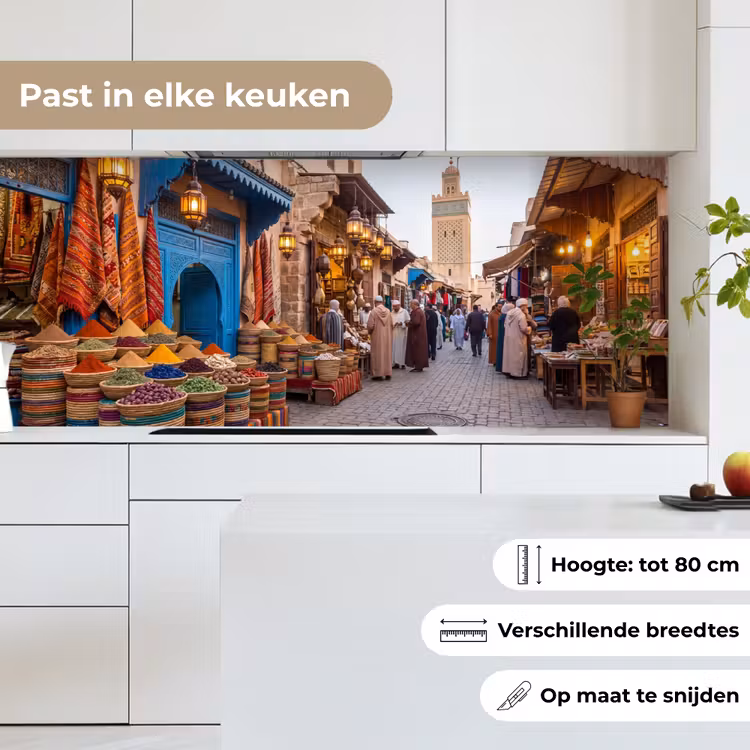 Keuken achterwand - Markt - Oosters - Kleurrijk - Markt - Oosters - Kleurrijk keuken achterwand 2 middel