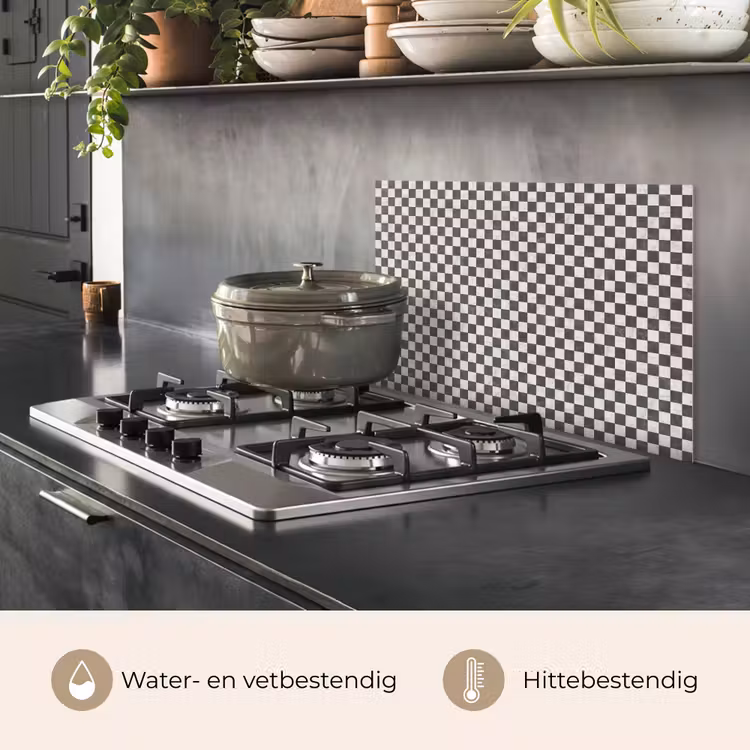 Marmer - Patroon - Grijs keuken achterwand spatscherm klein 900 -usp_NL