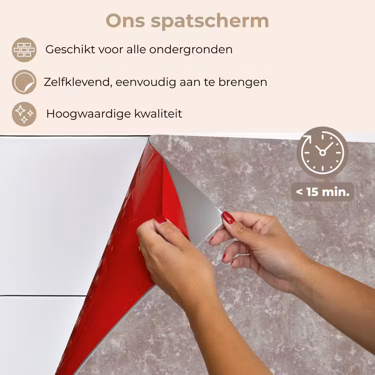 Marmer - Patroon - Mauve keuken achterwand spatscherm klein 900 -spatscherm_NL