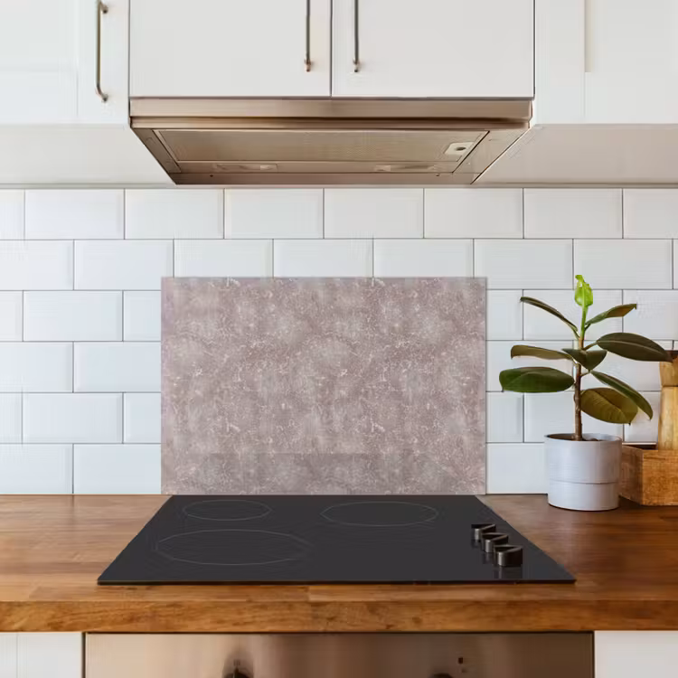 Marmer - Patroon - Mauve keuken achterwand spatscherm klein 900 -sfeer2
