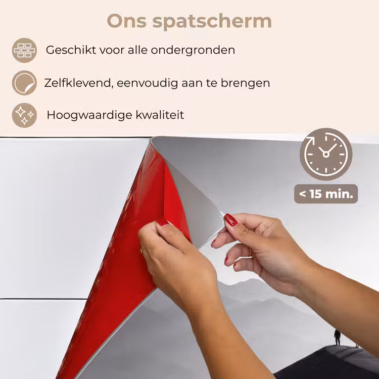 Mens - Kameel - Zandduin - Natuur - Monochroom keuken achterwand spatscherm klein -spatscherm_NL