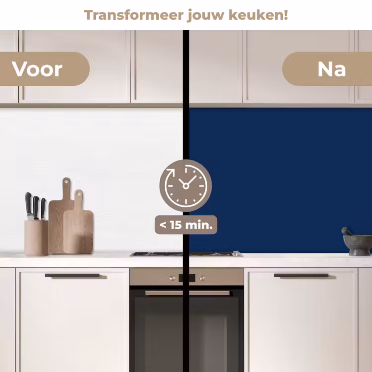 Midnight - Navy - Blauw keuken achterwand 2 middel 871 -voor-na2_NL