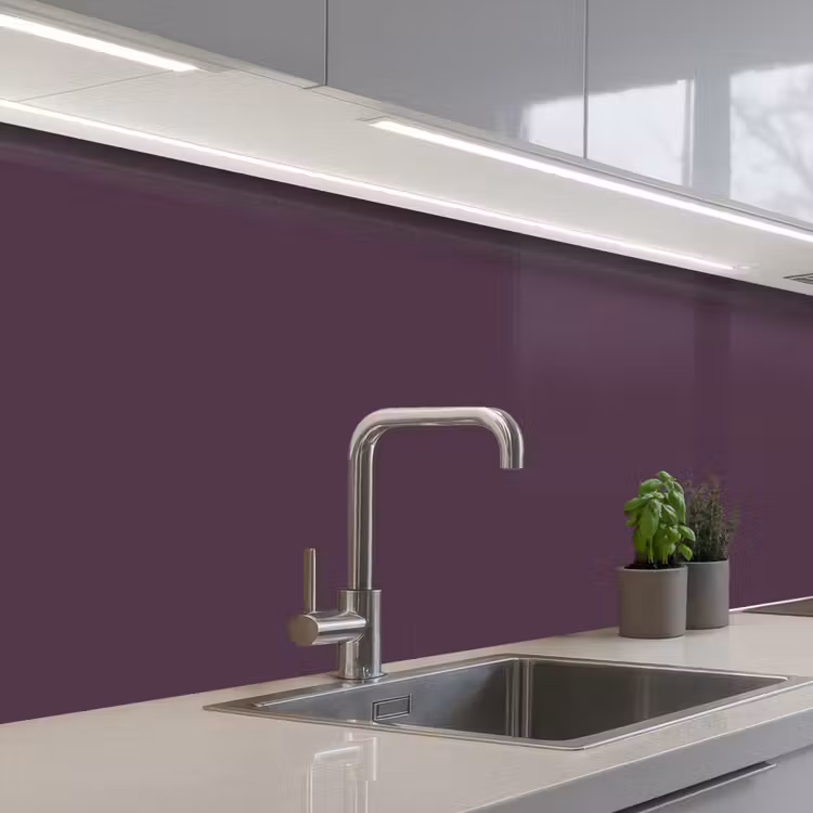 Midnight - Plum - Paars keuken achterwand 2 middel 871 -3d_schuin