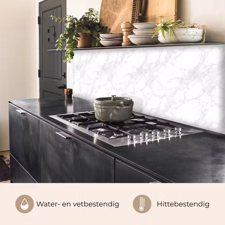 Minimalistisch - Wit - Grijze aders keuken achterwand 2 middel 871 -usp_NL
