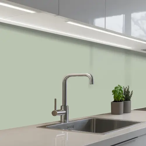 Mintgroen - Effen kleur keuken achterwand 2 middel 871 -3d_schuin