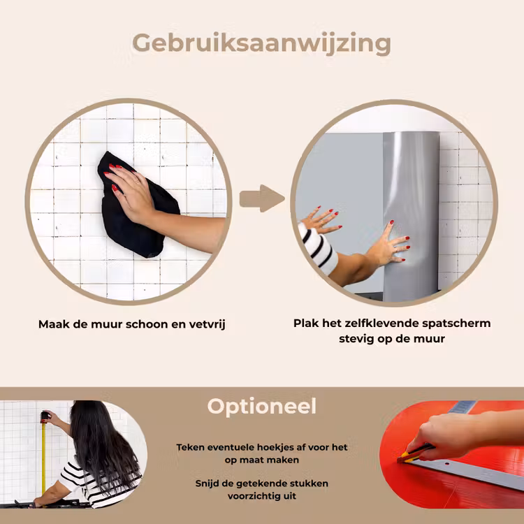 Mistige Morgen keuken achterwand spatscherm klein -gebruiksaanwijzing_NL