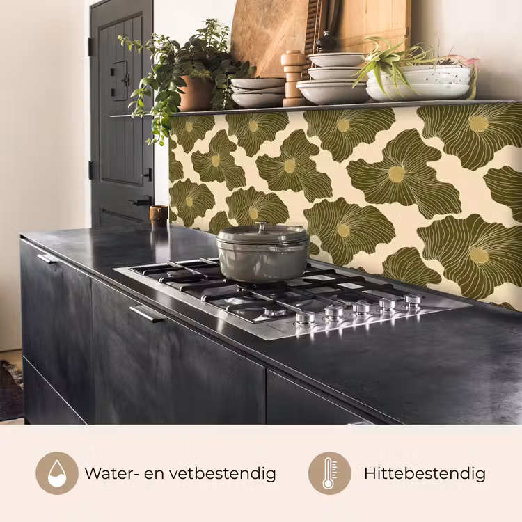 Modern - Abstract - Groen keuken achterwand 2 middel 871 -usp_NL