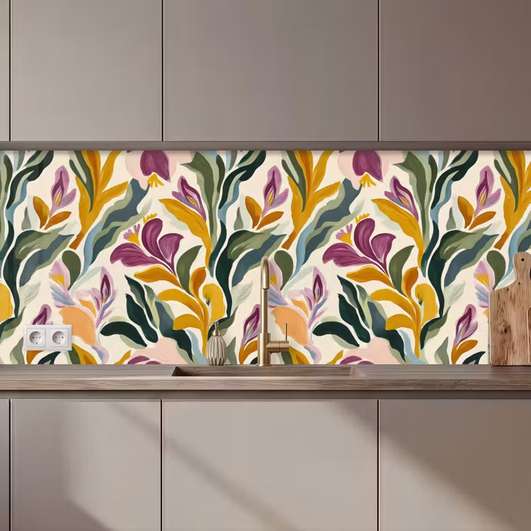 Modern - Abstract - Kleurrijk keuken achterwand 2 middel 871 zz_3dshopping