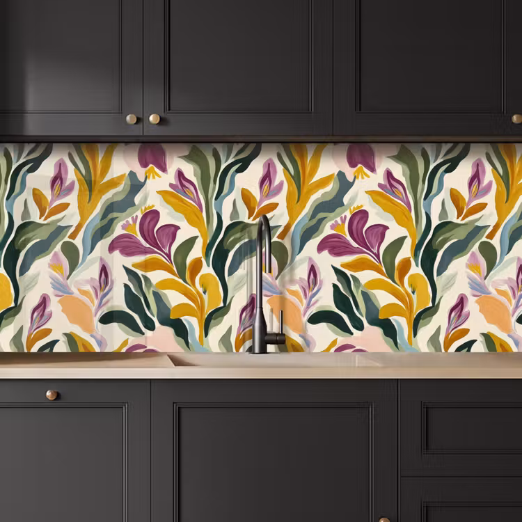 Modern - Abstract - Kleurrijk keuken achterwand 2 middel 871 -sfeer1