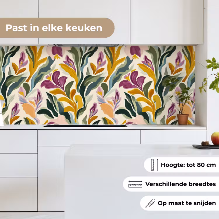 Modern - Abstract - Kleurrijk keuken achterwand 2 middel 871 -sfeer4_NL