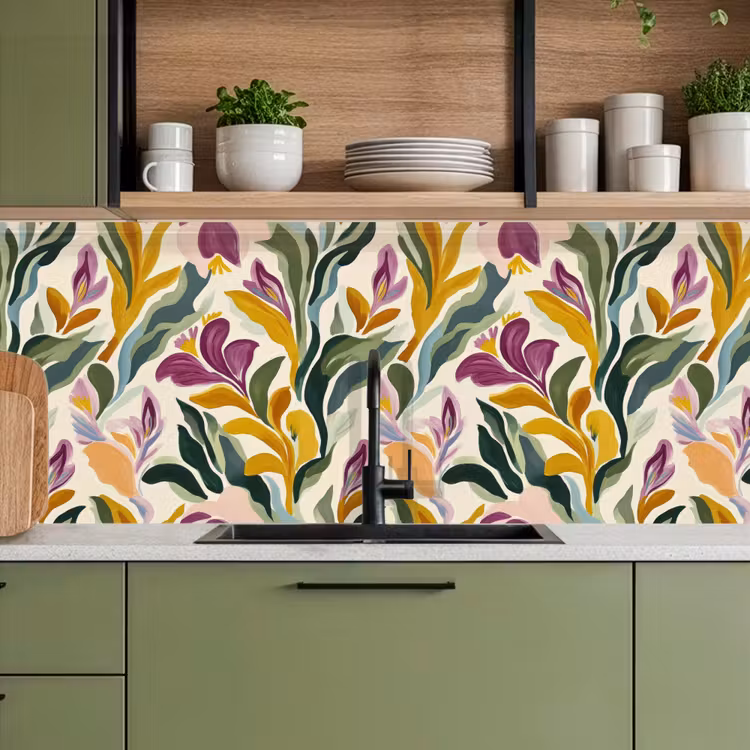 Modern - Abstract - Kleurrijk keuken achterwand 2 middel 871 -sfeer3