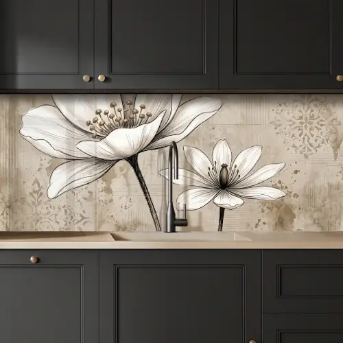 Modern - Design - Wit keuken achterwand 2 middel -sfeer1