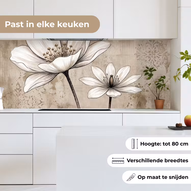 Modern - Design - Wit keuken achterwand 2 middel -sfeer4_NL
