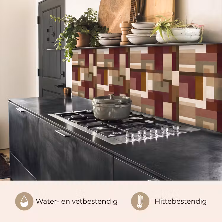 Modern - Geometrie - Kleurrijk keuken achterwand 2 middel 871 -usp_NL