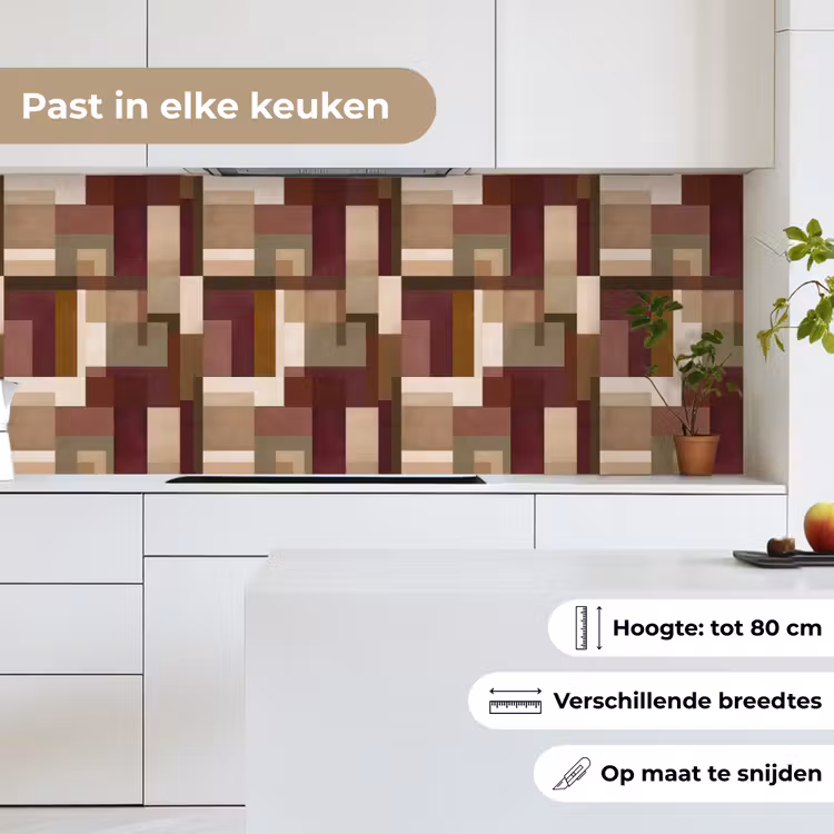 Modern - Geometrie - Kleurrijk keuken achterwand 2 middel 871 -sfeer4_NL