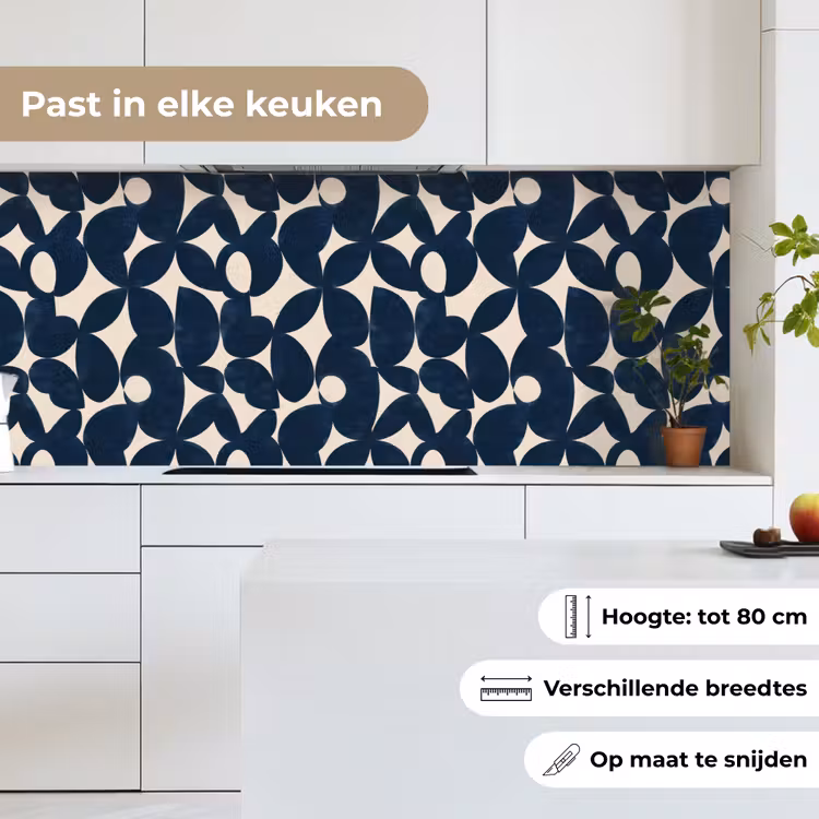 Modern - Geometrisch - Blauw keuken achterwand 2 middel 871 -sfeer4_NL