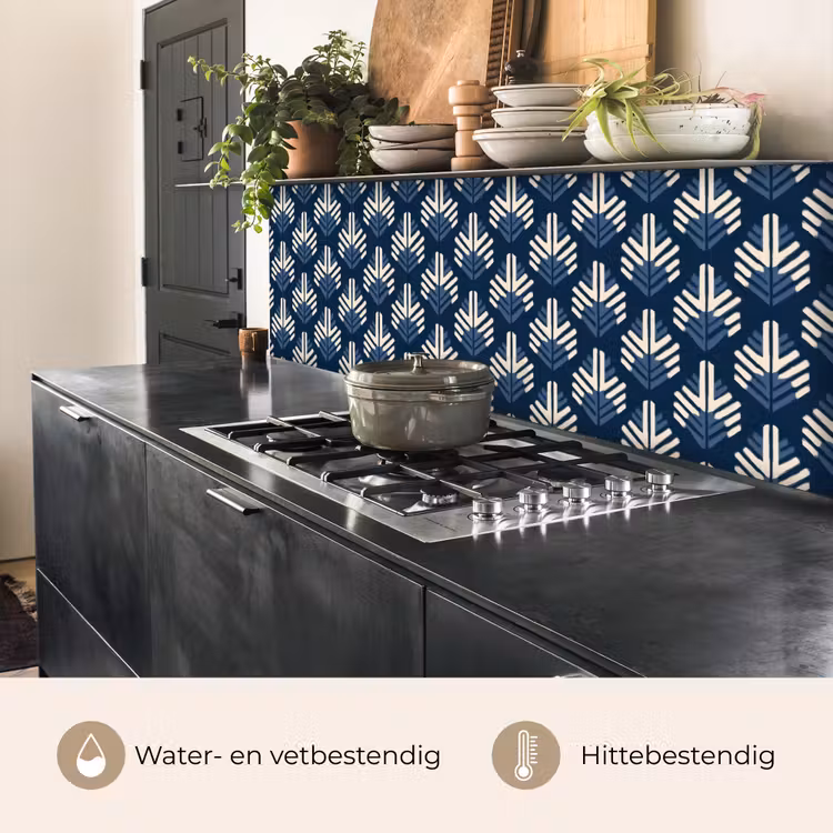 Modern - Patroon - Blauw keuken achterwand 2 middel 871 -usp_NL