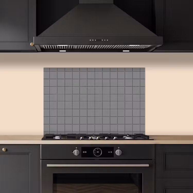 Modern - Patroon - Grijs keuken achterwand spatscherm klein 900 -sfeer1