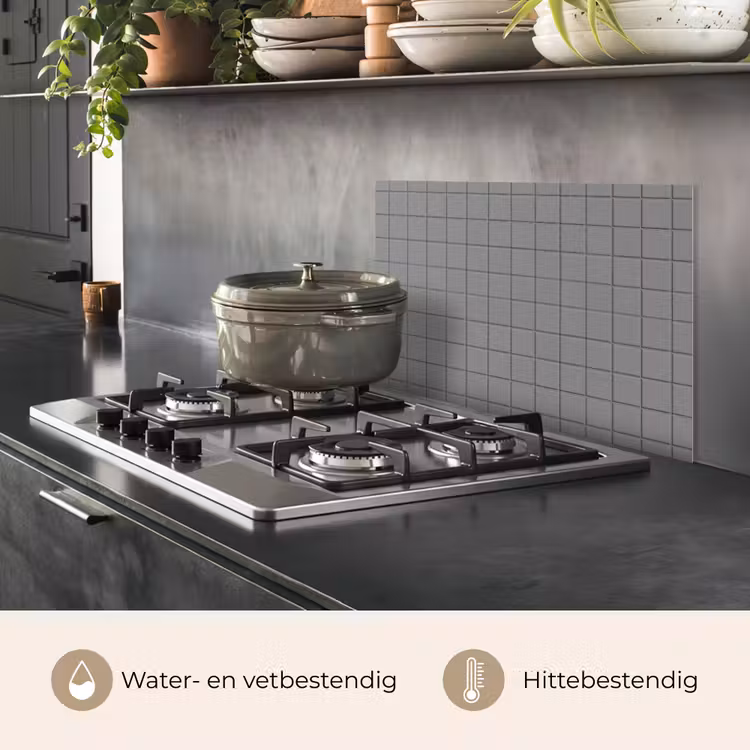 Modern - Patroon - Grijs keuken achterwand spatscherm klein 900 -usp_NL