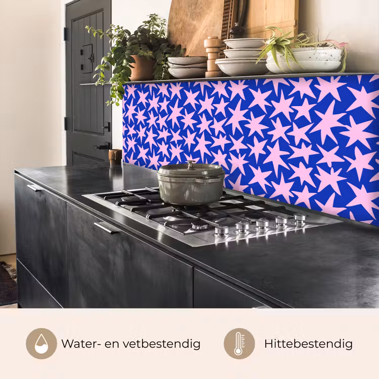 Modern - Sterren - Blauw keuken achterwand 2 middel 871 -usp_NL