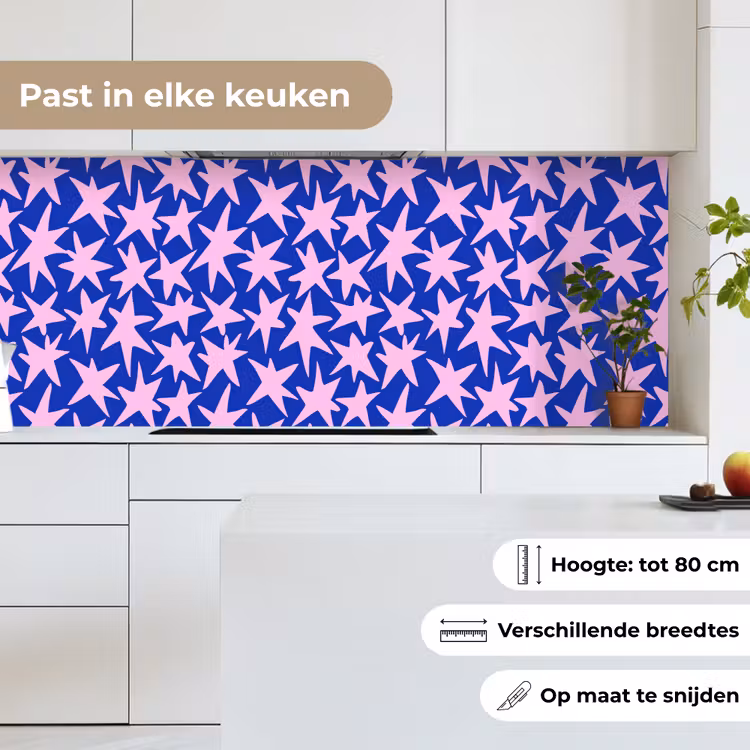 Modern - Sterren - Blauw keuken achterwand 2 middel 871 -sfeer4_NL