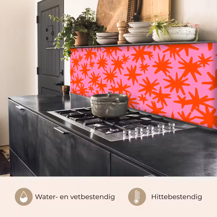 Modern - Sterren - Roze keuken achterwand 2 middel 871 -usp_NL