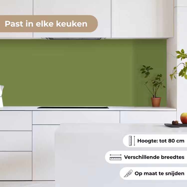 Moss - Green - Groen keuken achterwand 2 middel 871 -sfeer4_NL