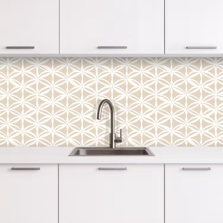 Motief - Modern - Beige keuken achterwand 2 middel 871 -3d