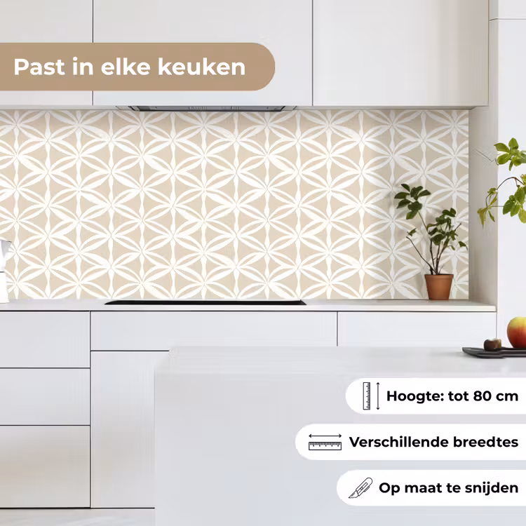 Motief - Modern - Beige keuken achterwand 2 middel 871 -sfeer4_NL