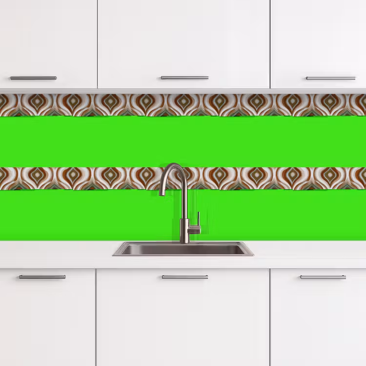 Motief - Patroon - Kleurrijk keuken achterwand 2 middel 871 -3d