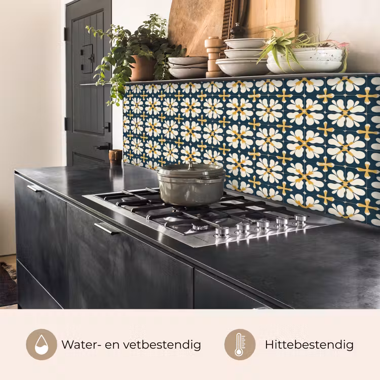 Motief - Tegel - Okergeel keuken achterwand 2 middel 871 -usp_NL
